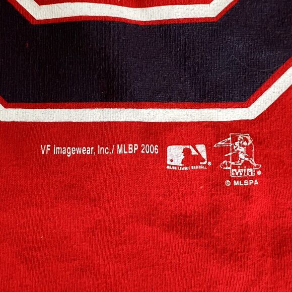 Boston Red Sox T-shirt Men’s Small 19 Joshua Beckett 2006 Red Baseball Delta Tag - Picture 5 of 8